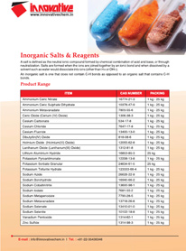 Inorganic Salts & Reagents