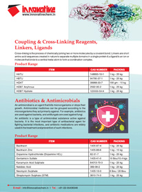 Coupling & Cross-Linking Reagents, Linkers, Ligands + Antibiotics & Antimicrobials